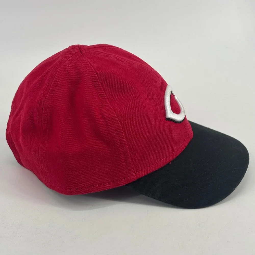 New Era 9TWENTY Cincinnati Reds Hat Infant Red Black Elastic MLB Baseball Cap